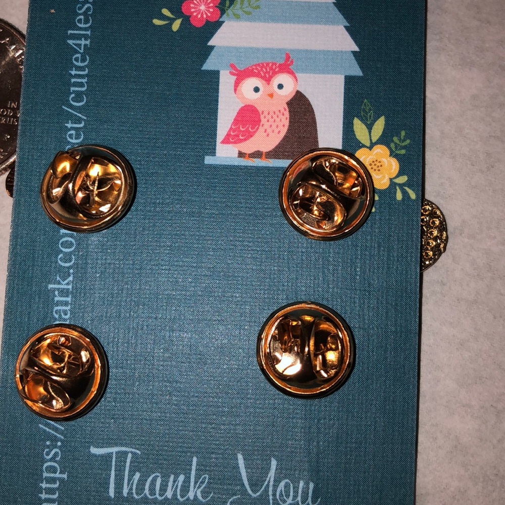 4 Piece Cloud Puppy Bunny Pin Brooch Set - Picture 2 of 6